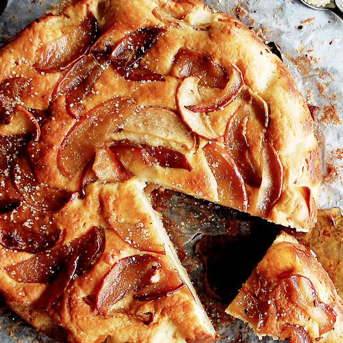 枫糖苹果乳清干酪蛋糕