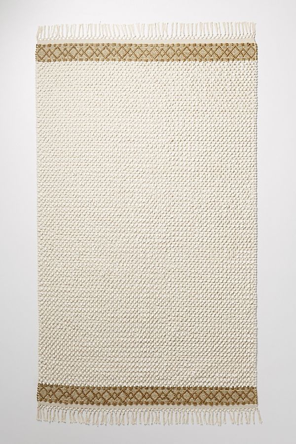 乔安娜盖恩斯的Anthropologie的纹理伊娃地毯