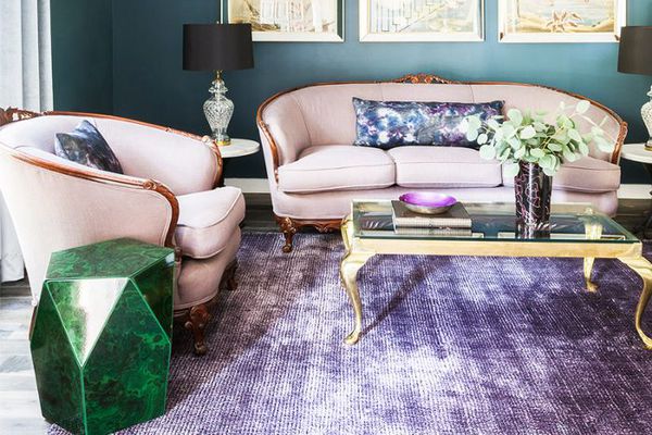 宝石色调的客厅