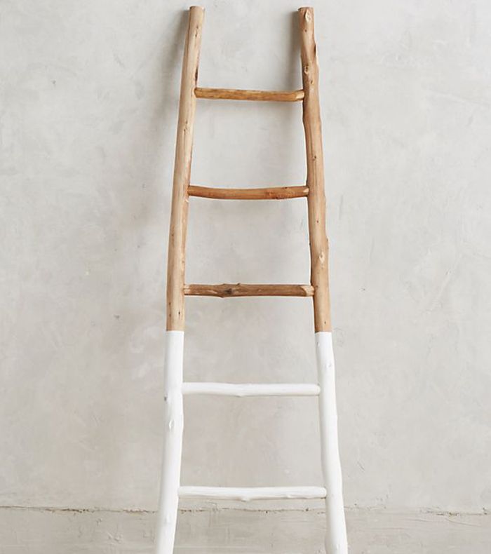 Anthropologie White-Dipped梯子