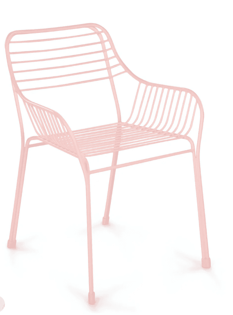 马鞭草粉色餐椅