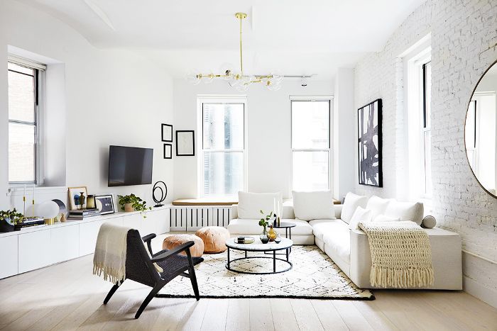 简约的白色客厅