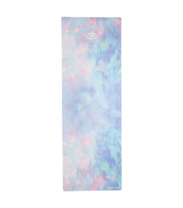 瑜伽热心蓝色欧泊打印瑜伽垫