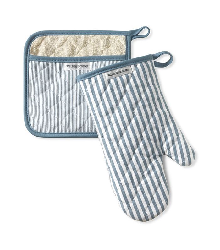 湾条纹手套及隔热垫套装