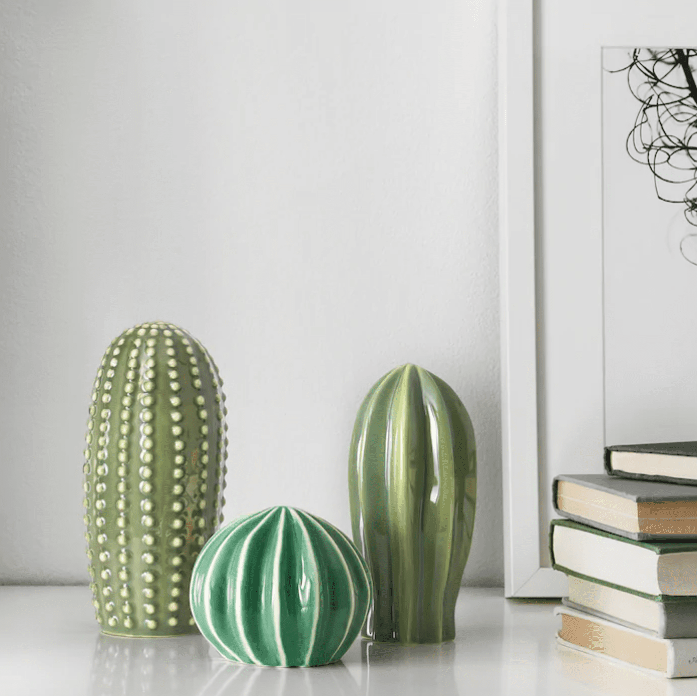 三套陶瓷仙人掌