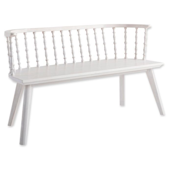 蜜蜂和柳家温莎长凳白色洗涤