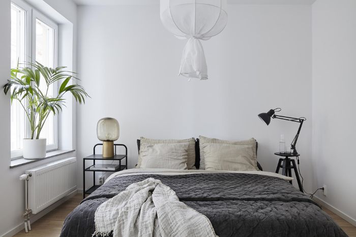 灰色卧室的想法-梦幻般的弗兰克