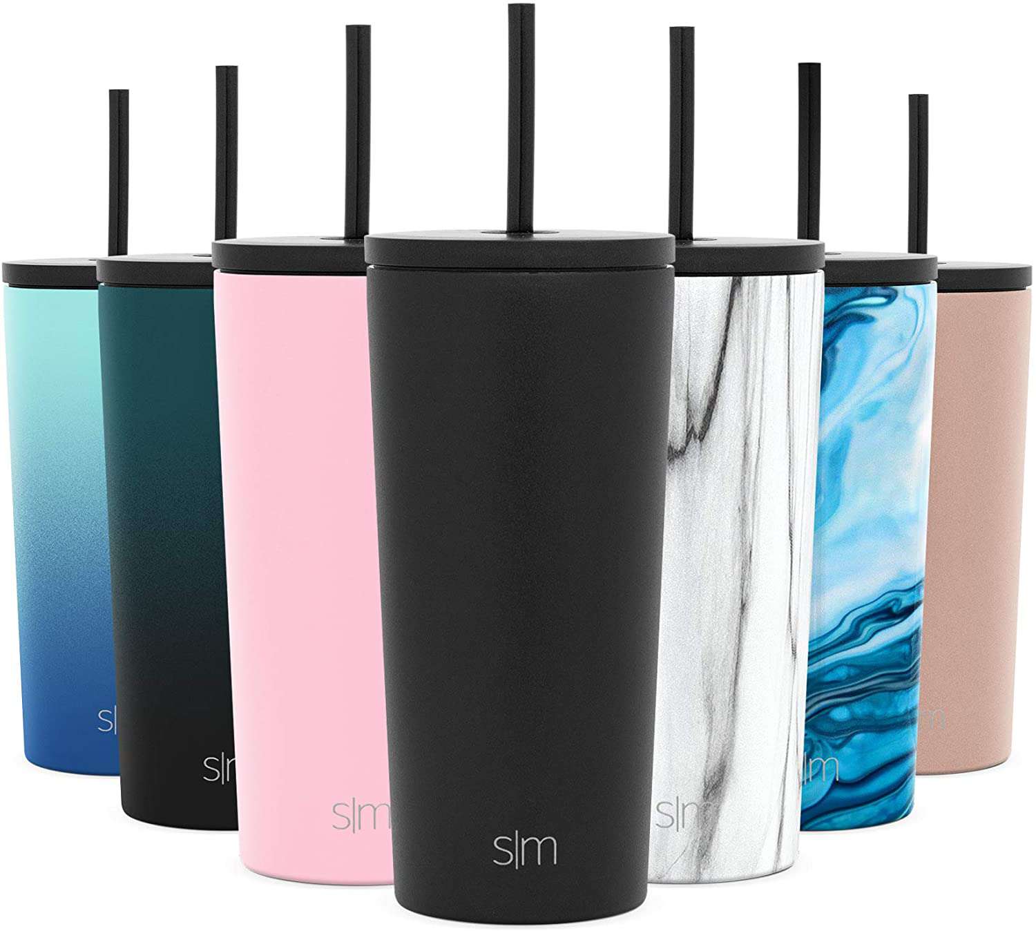 简约现代的经典绝缘不倒翁用草和翻转或清除盖不锈钢水壶冰咖啡旅游马克杯