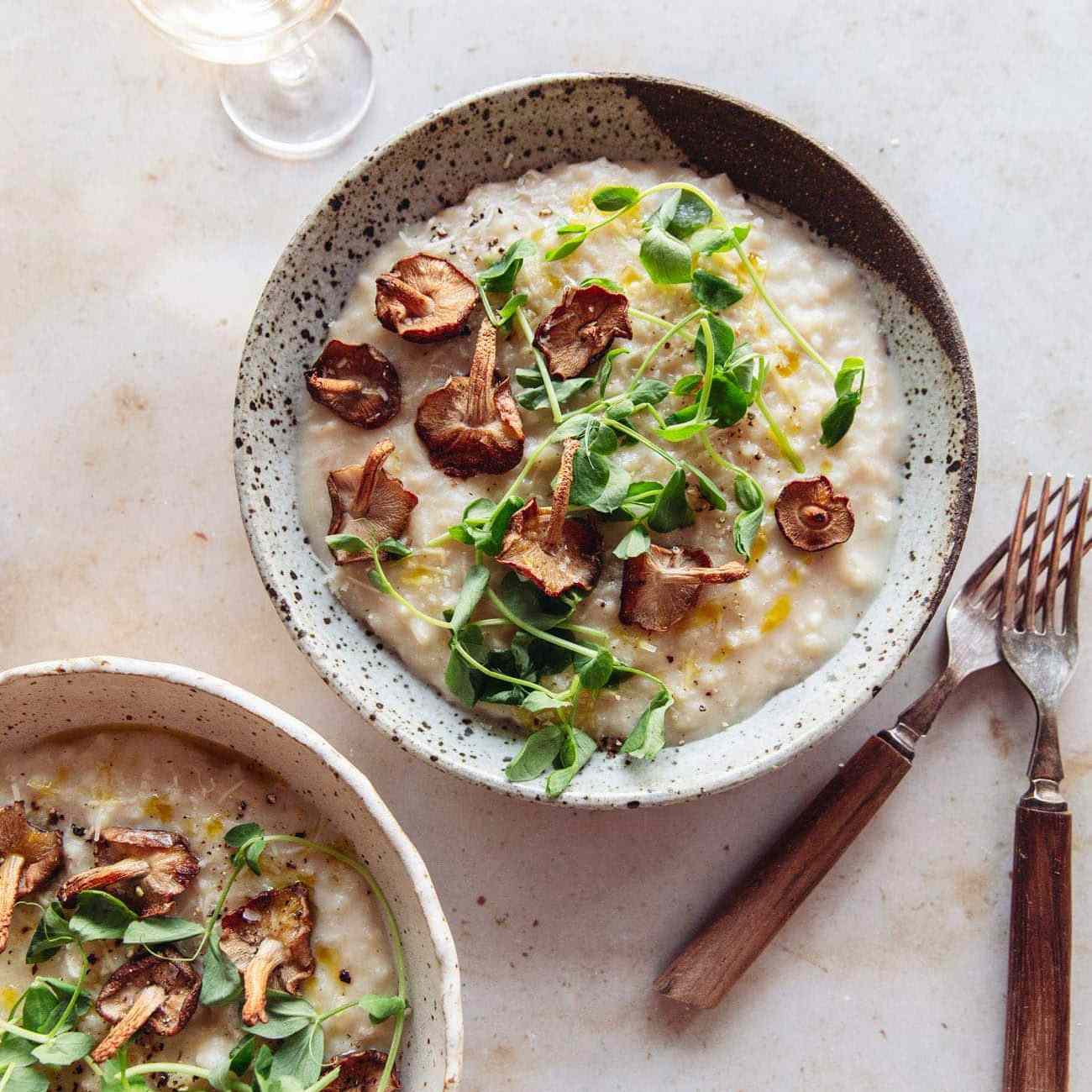 脆香菇芹根调味饭