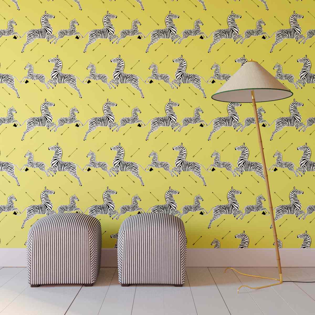 黄色斑马壁纸