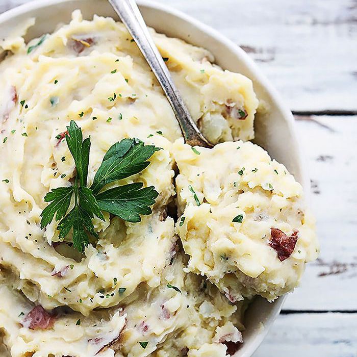 Crockpot感恩食谱 - 黄油大蒜香草土豆泥