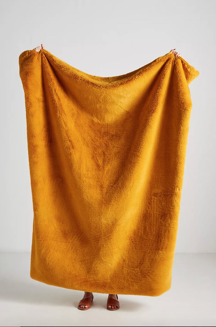 苏菲人造毛皮把毯子