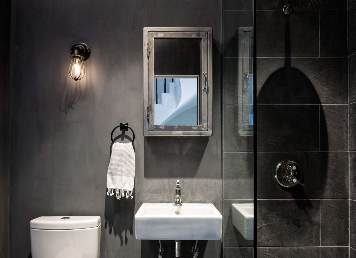 农舍浴室的想法