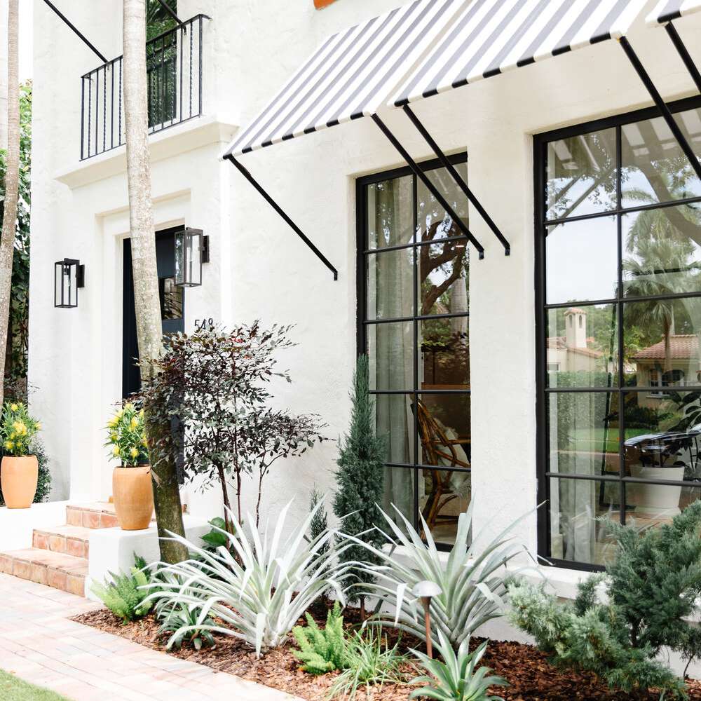 带植物的Calimia家走道