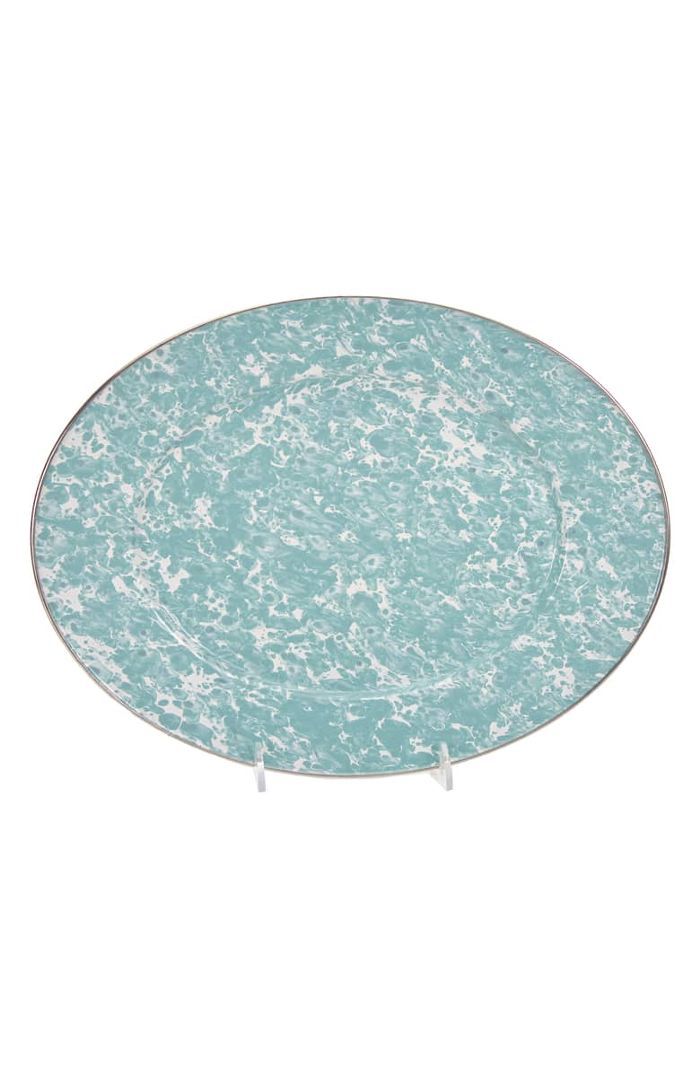 金兔子椭圆形大浅盘