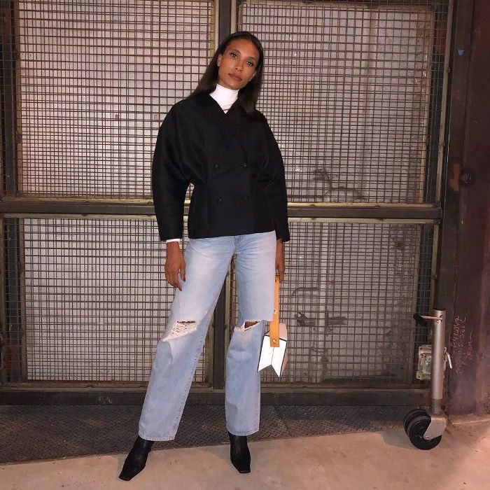 很酷的机场牛仔装