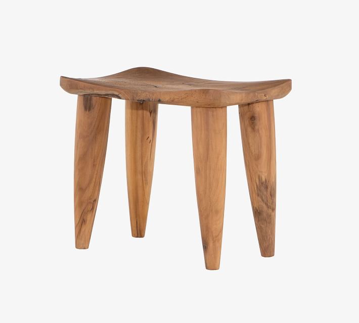 柚木浴缸凳，目前在陶器谷仓出售