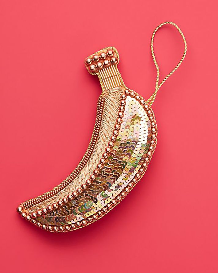 闪闪发光的香蕉点缀