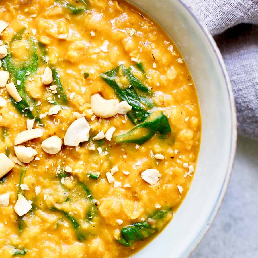 素食南瓜扁豆咖喱