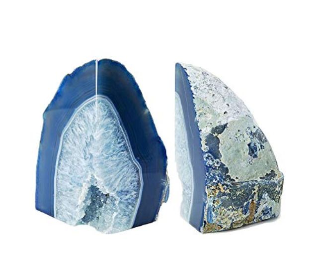 梦幻宝石抛光玛瑙石书挡