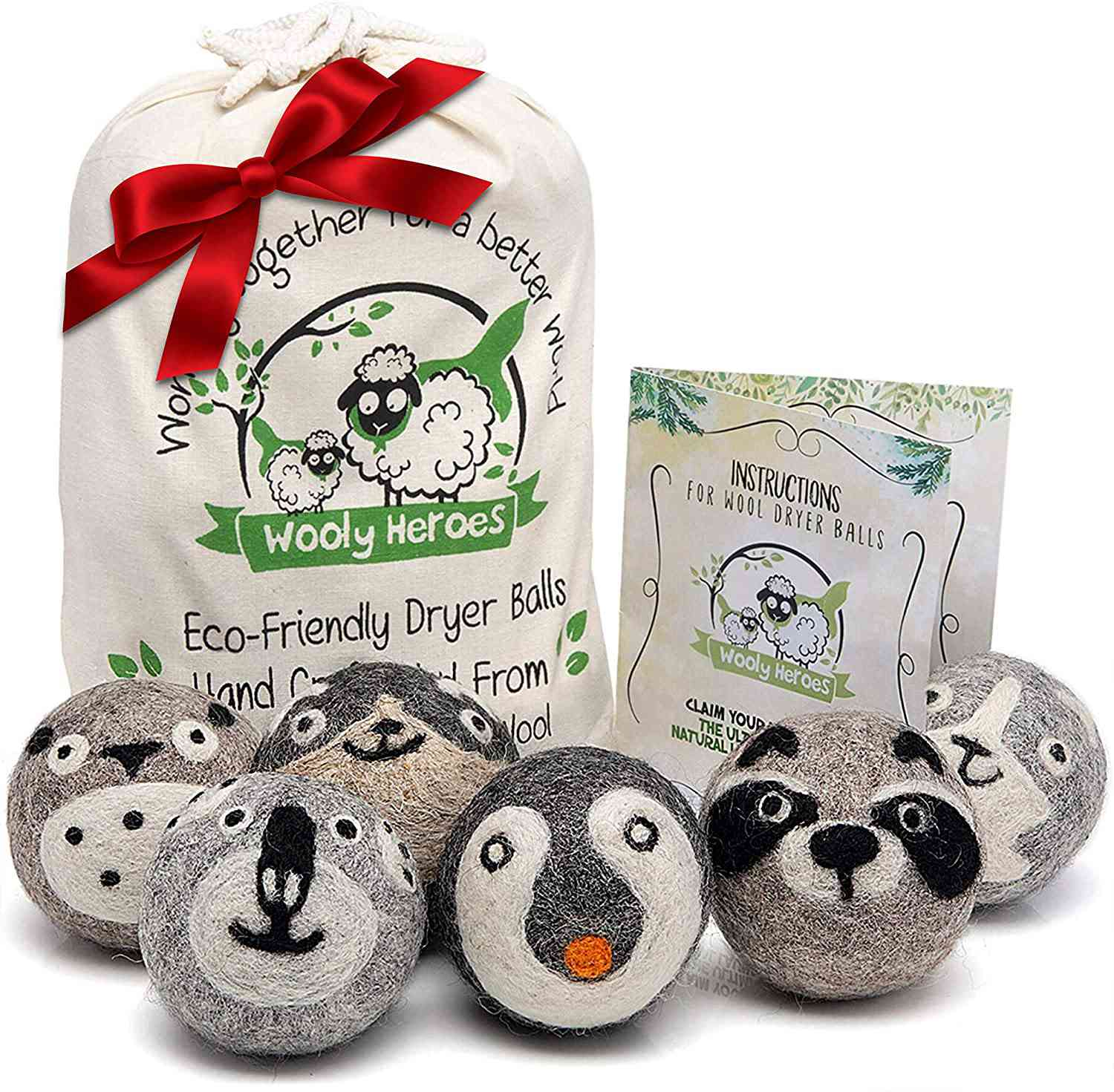 毛茸茸的英雄羊毛烘干机球