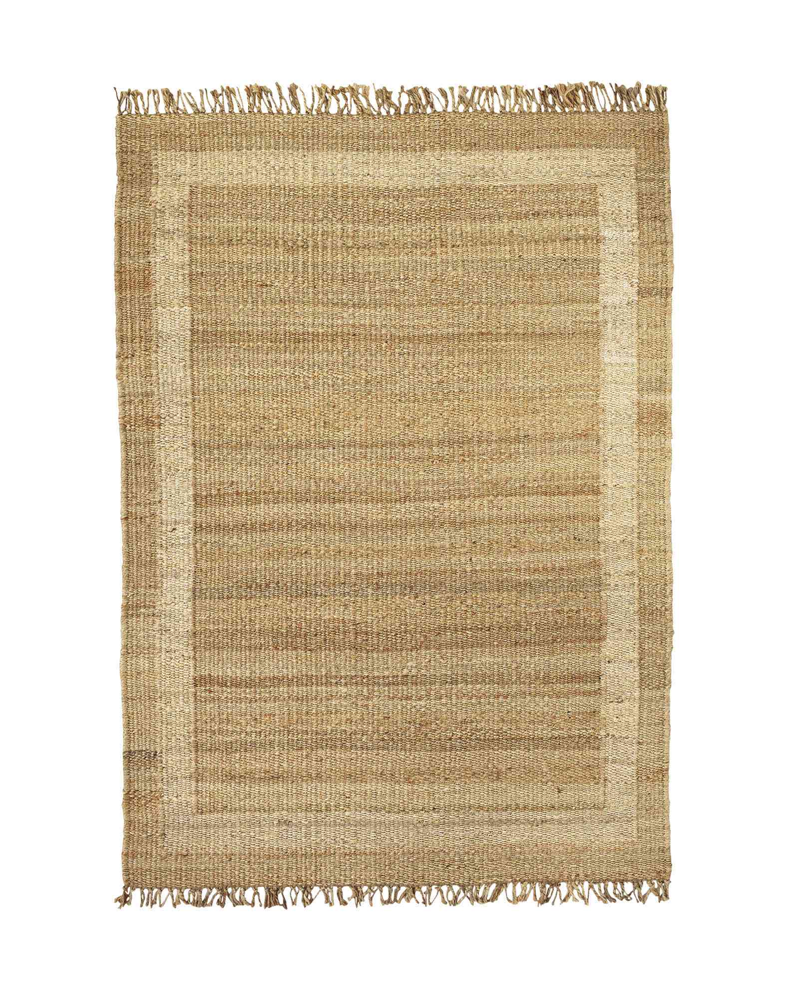 小威和百合黄麻地毯边境