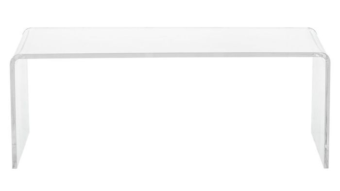 CB2躲猫猫丙烯酸咖啡桌狭窄的房间布局