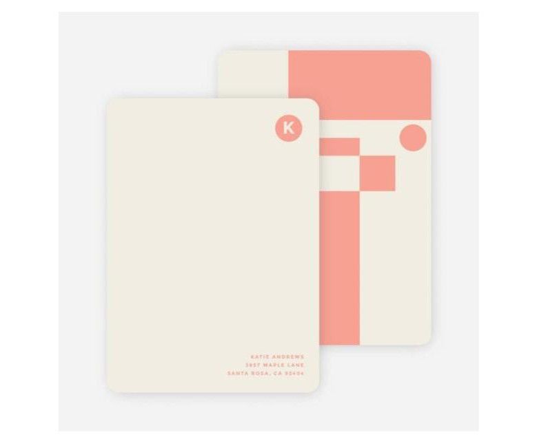 纸张文化几何规则文具