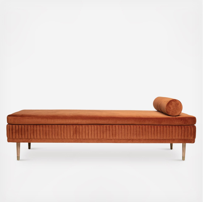 软垫木框架打褶的沙发床