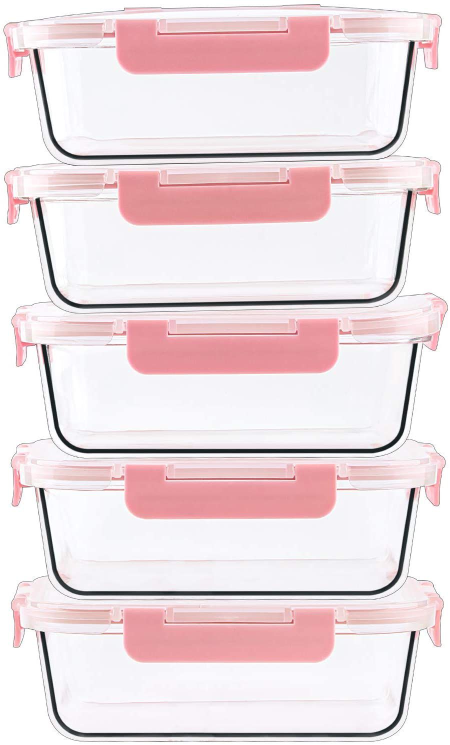 C CREST 5-Pack玻璃食品储存容器