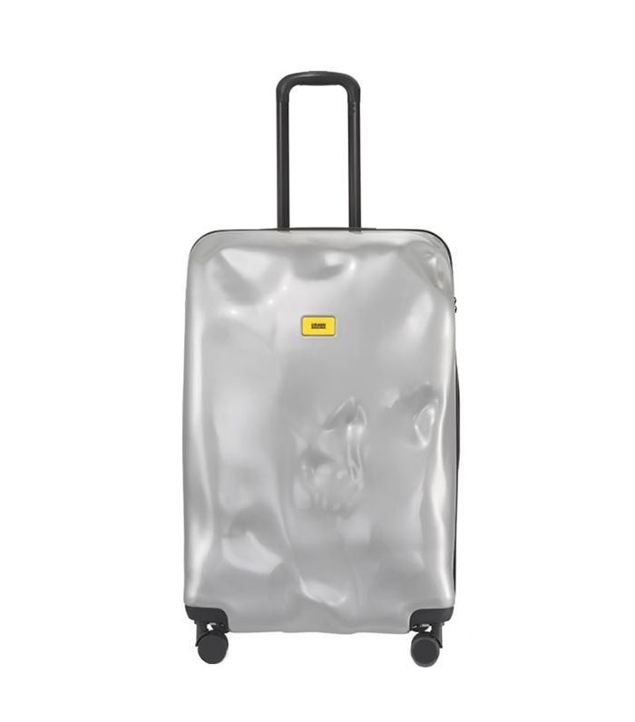 崩溃行李明亮的大拉杆箱 - 金属