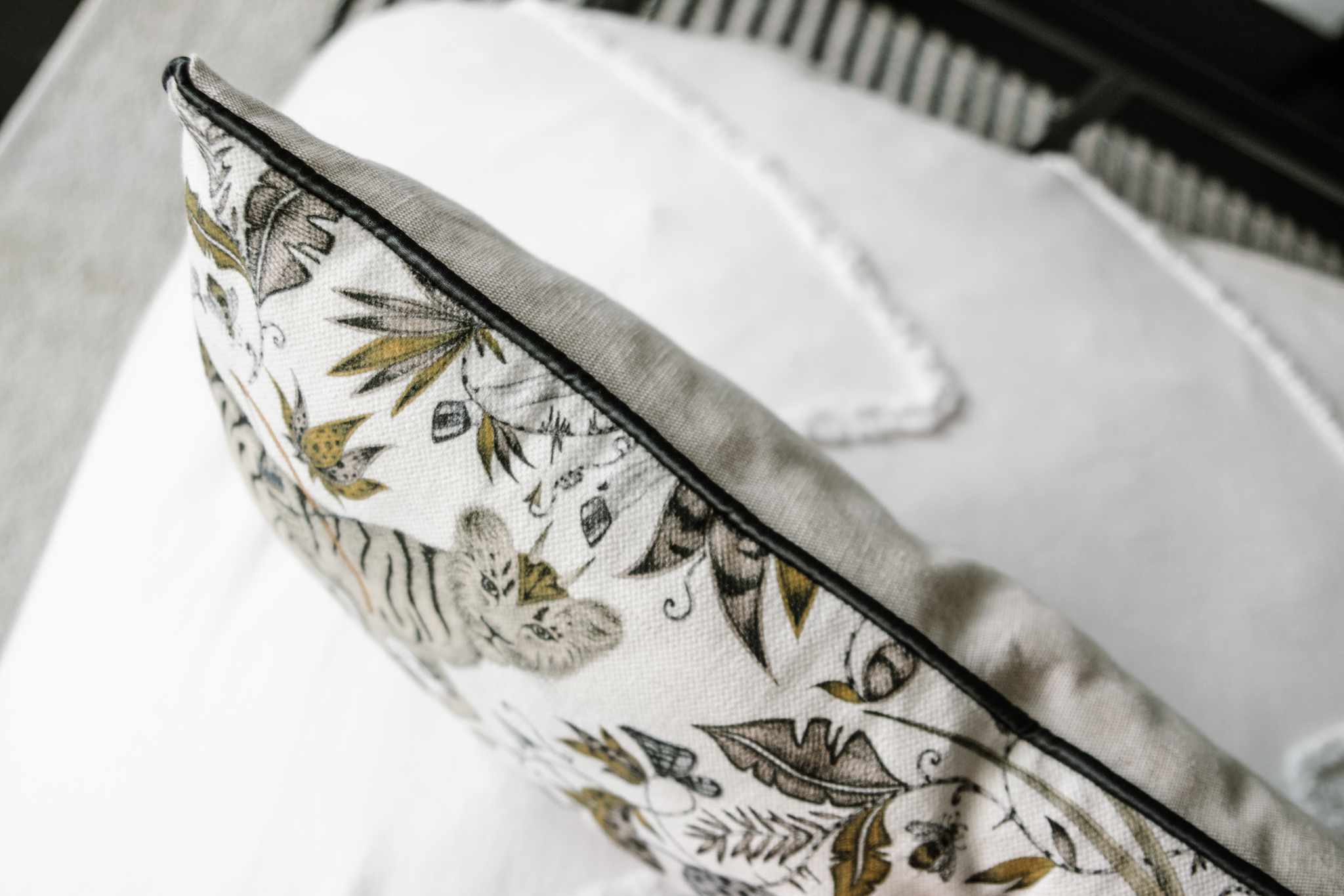 特写或绳扔枕头。