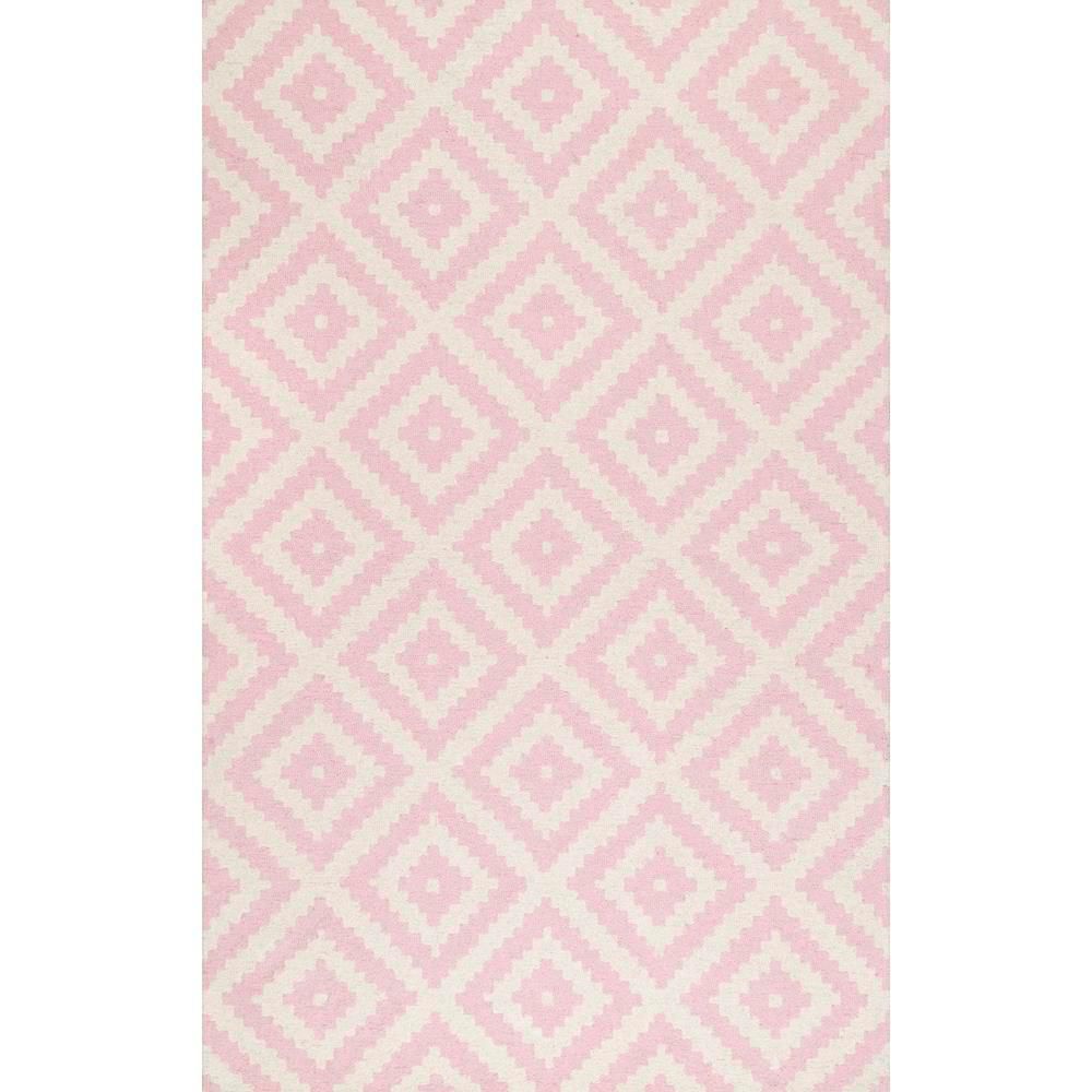 Kellee浅粉色面积地毯，如何清洁地毯