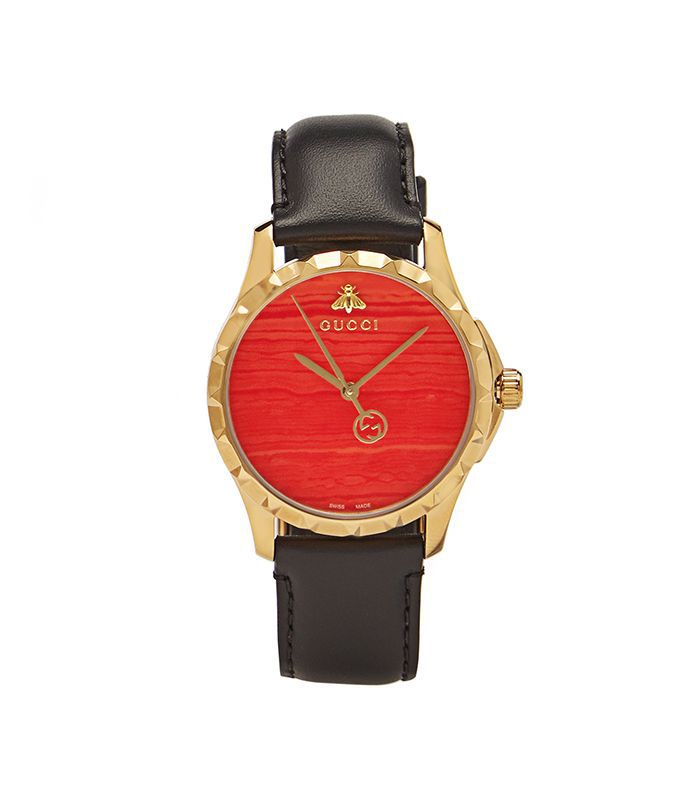 Gucci的G-永恒皮革手表