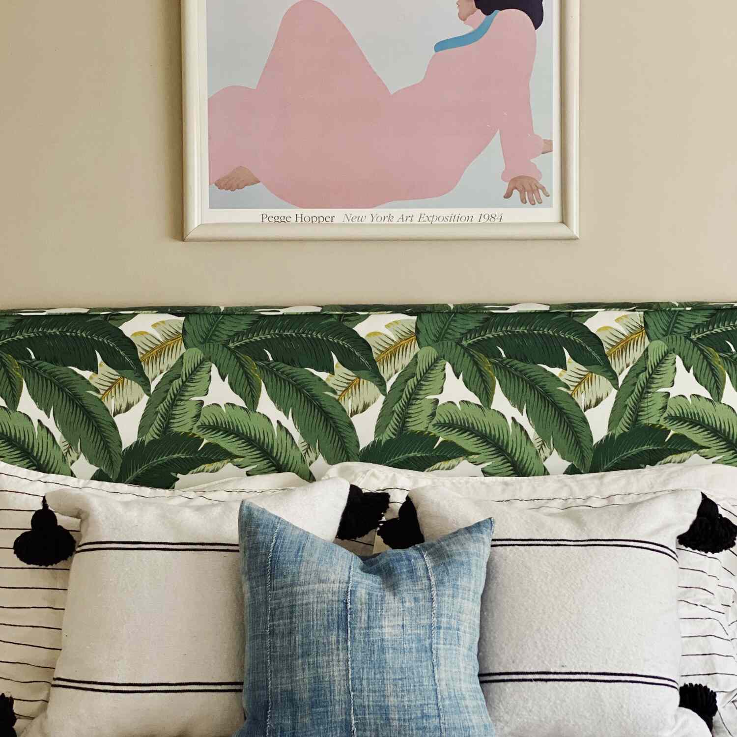 带有手掌图案的卧室