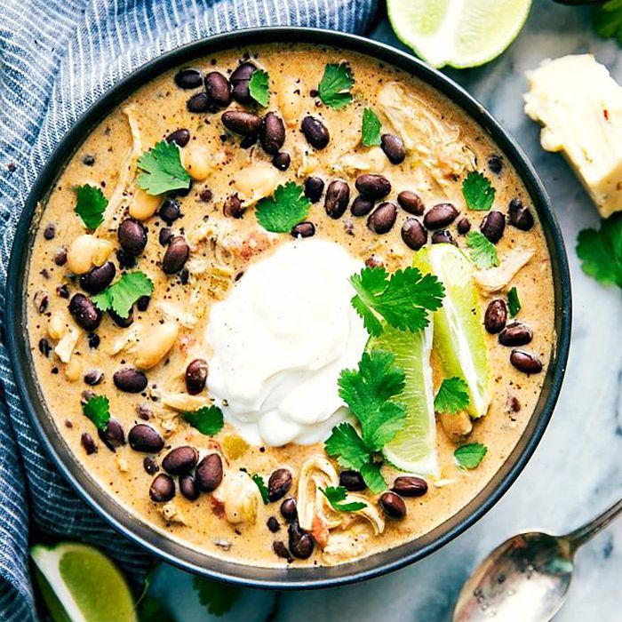 秋季Crockpot食谱：Crockpot绿色智利鸡肉汤安吉拉卷