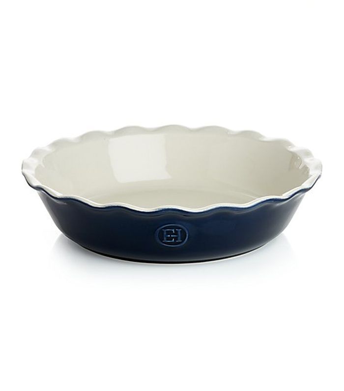 现代经典的黄昏蓝色馅饼盘