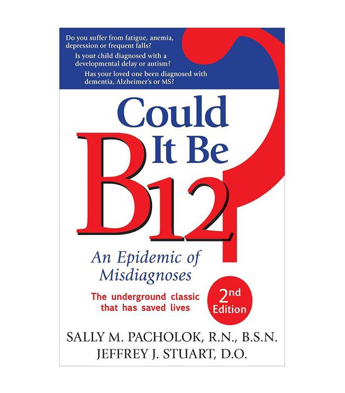 难道是B12？书的封面用红色和蓝色的写作。