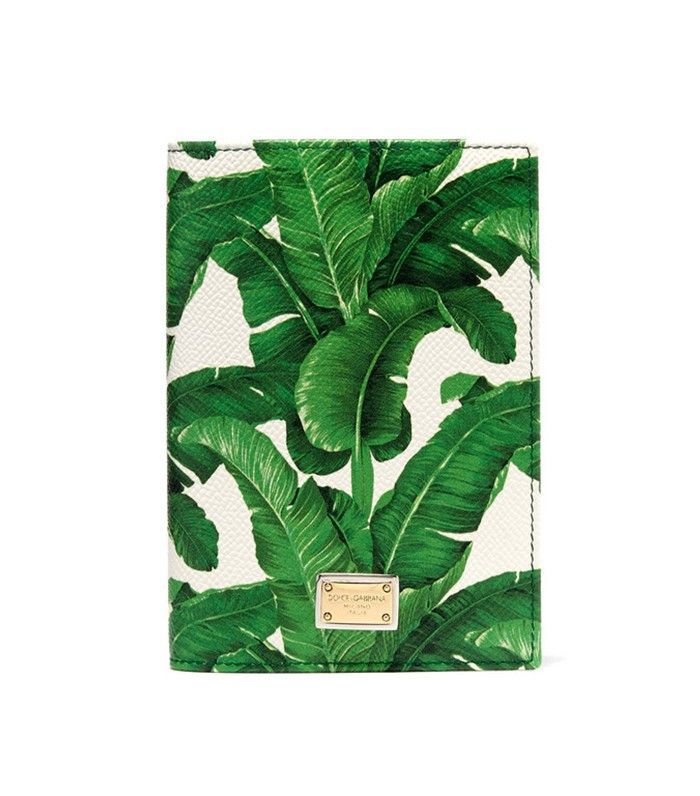 Dolce＆Gabbana的印花纹理的真皮护照夹