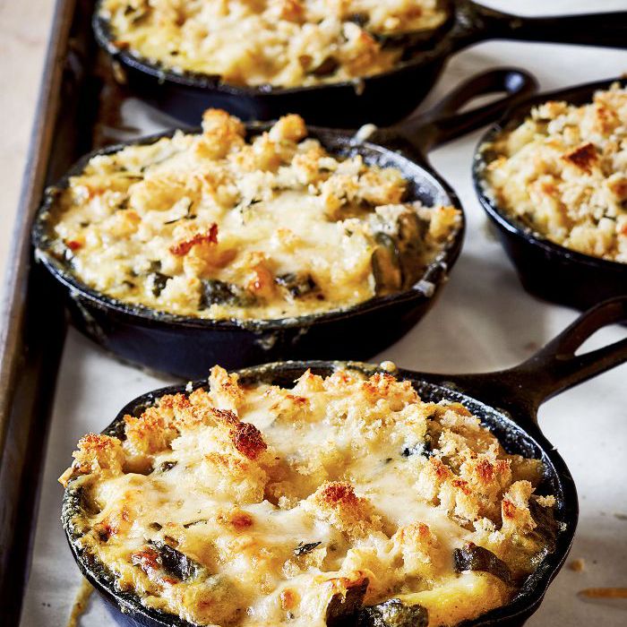 烤菠菜和西葫芦