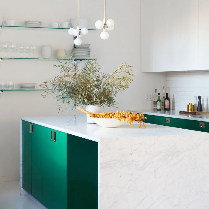 瀑布式工作台面