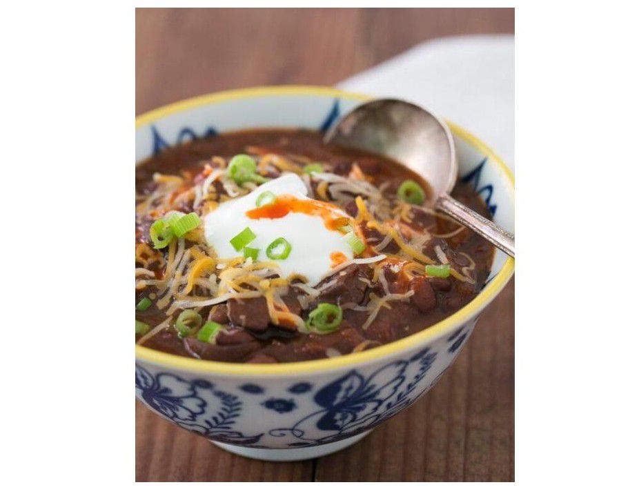 素食主义者Crockpot Chili.