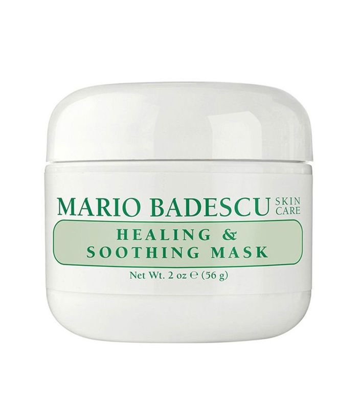 一款白色的马里奥·贝德斯库(Mario Badescu)治疗粉刺的舒缓面膜。”class=