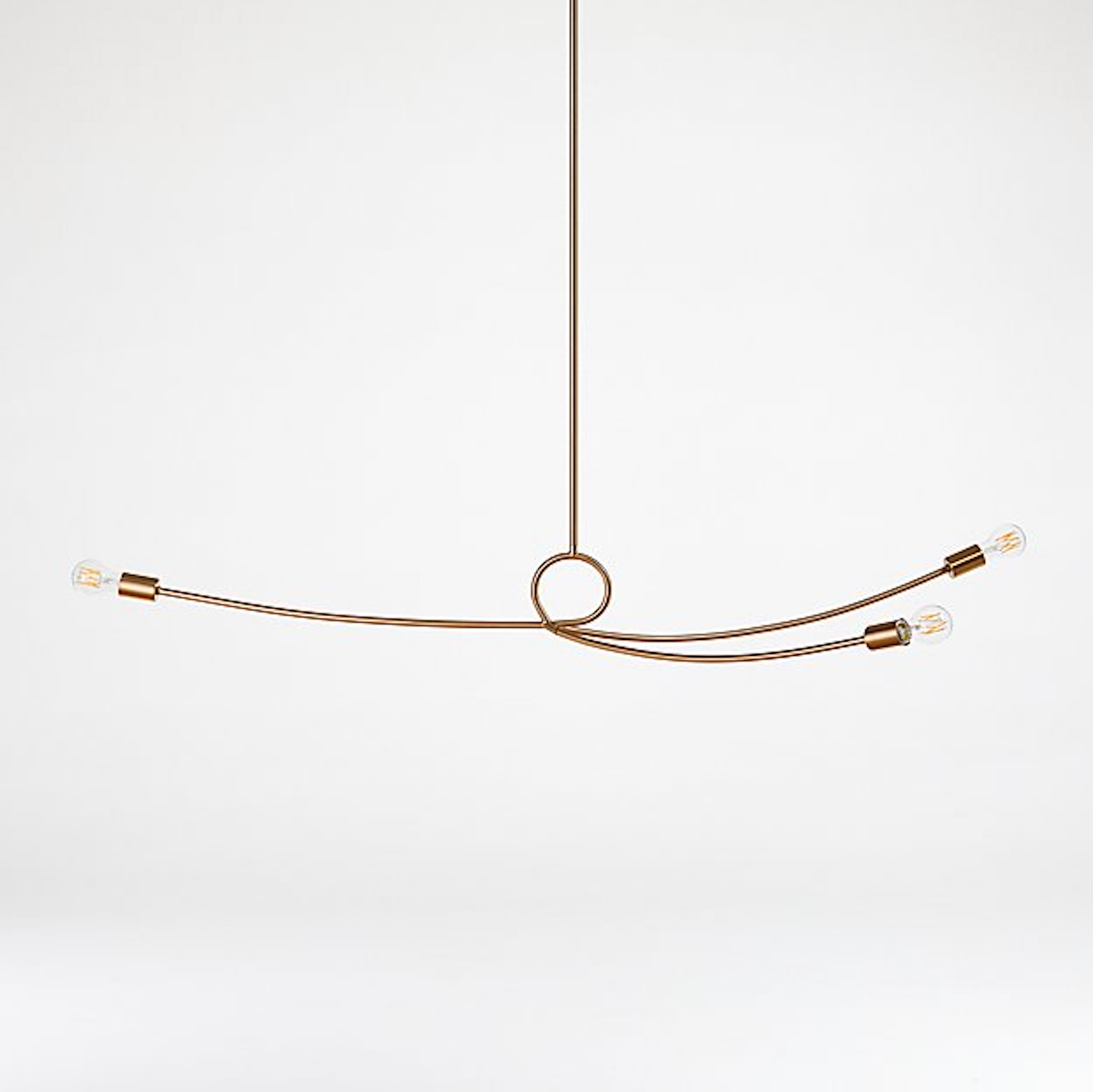 保黄铜雕塑吊灯