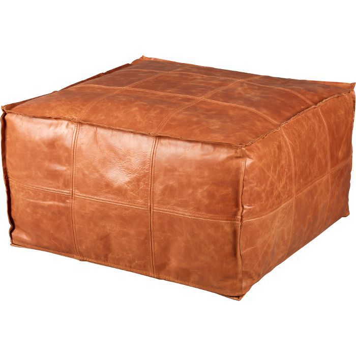 CB2中号方形皮革脚垫