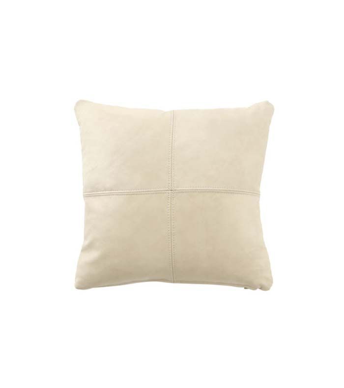 马苏德奶油皮革枕头