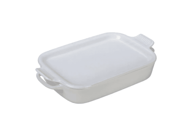 Le Creuset 3 1/2夸脱Stoneware砂锅和大浅盘盖