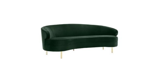 绿色天鹅绒沙发