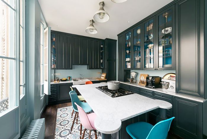 法国蓝色厨房