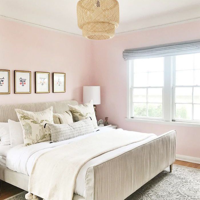粉红色的卧室宜家